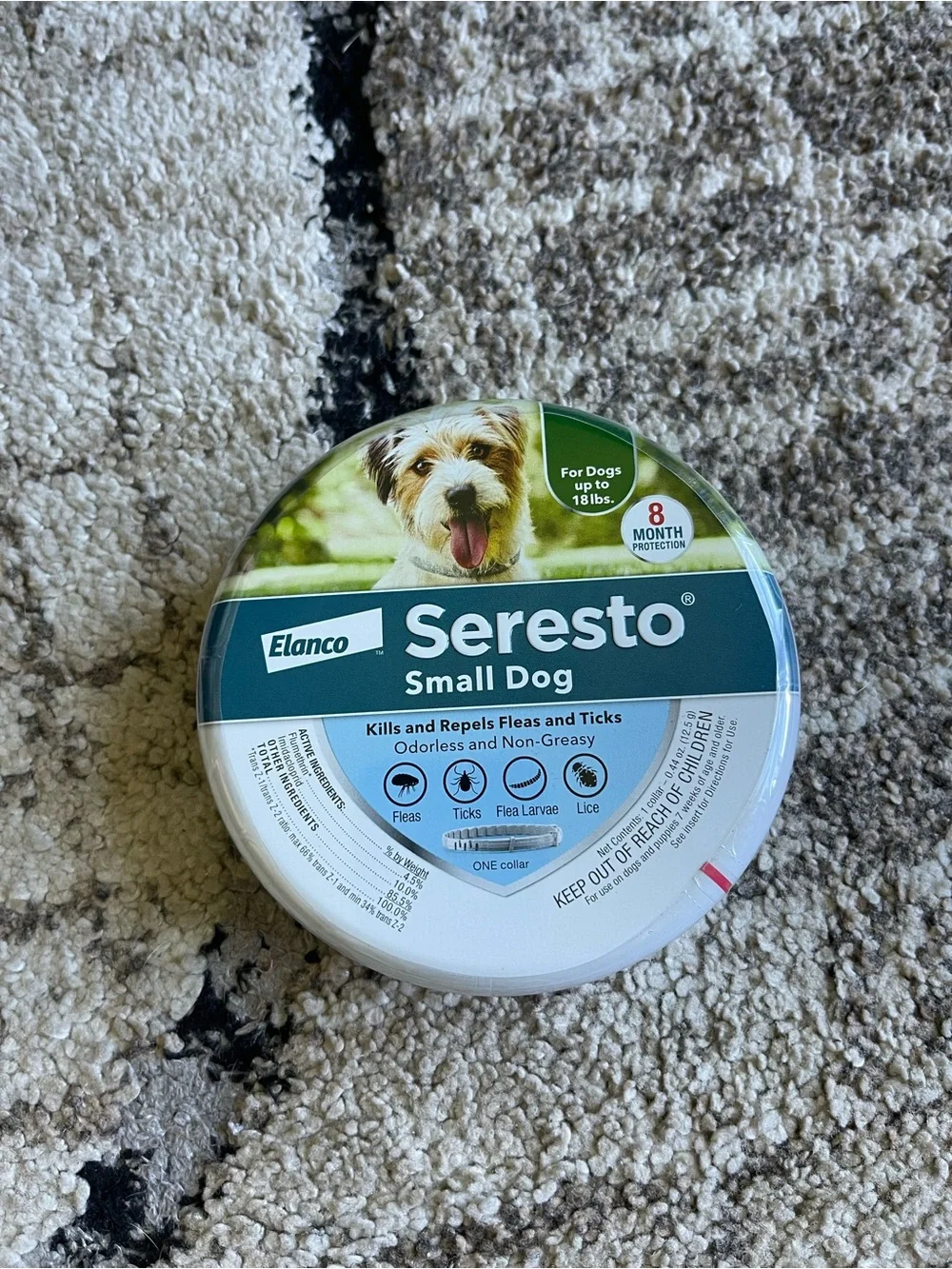 Seresto Small Dog Flea & Tick Collar 8 month protection